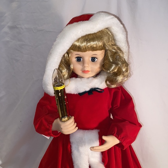 Telco Holiday Vintage Telco Animated Christmas Doll With
